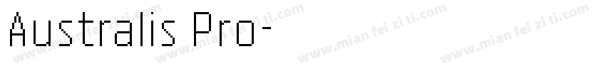 Australis Pro字体转换